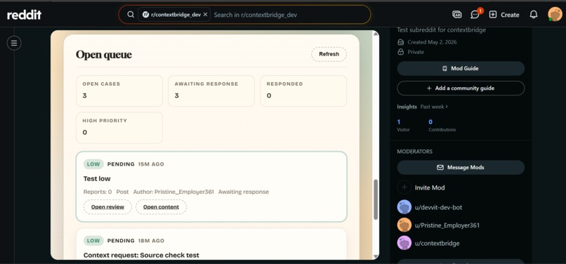 ContextBridge – screenshot 2