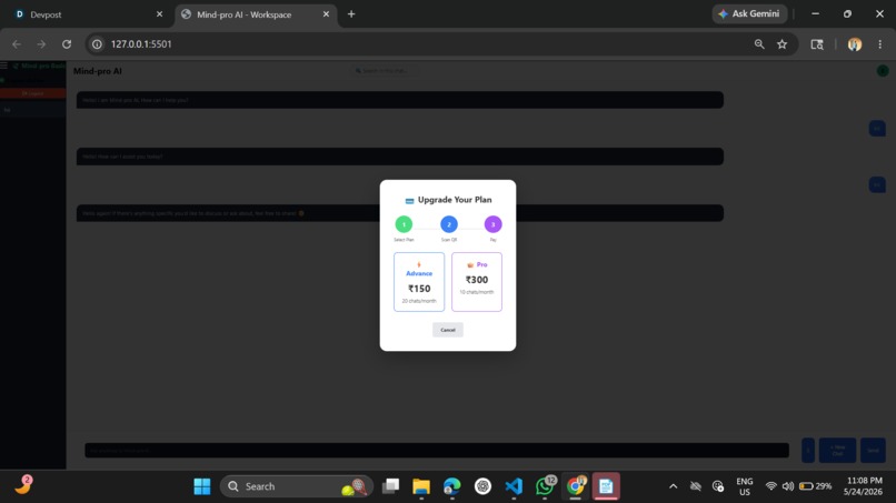 MindPro AI: Tiered Chat with Real-Time Sync – screenshot 4