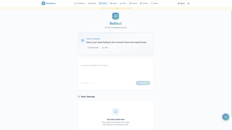 MindMate - Your AI Mental Wellness Companion – screenshot 3