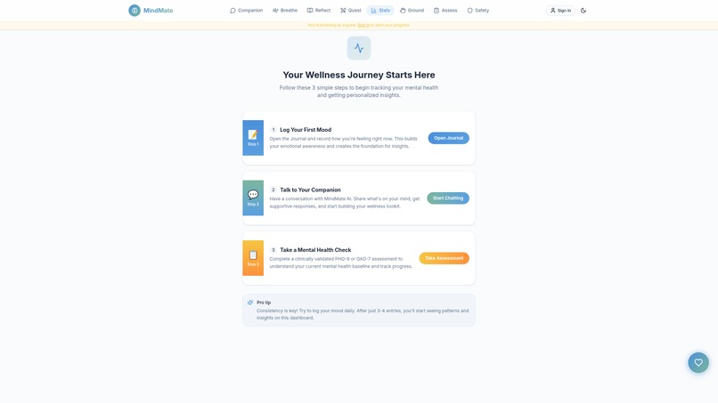MindMate - Your AI Mental Wellness Companion – screenshot 4