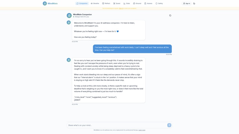 MindMate - Your AI Mental Wellness Companion – screenshot 6