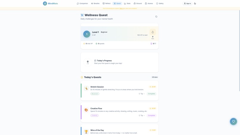 MindMate - Your AI Mental Wellness Companion – screenshot 7