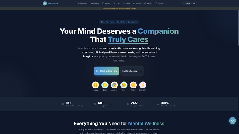 MindMate - Your AI Mental Wellness Companion – screenshot 8