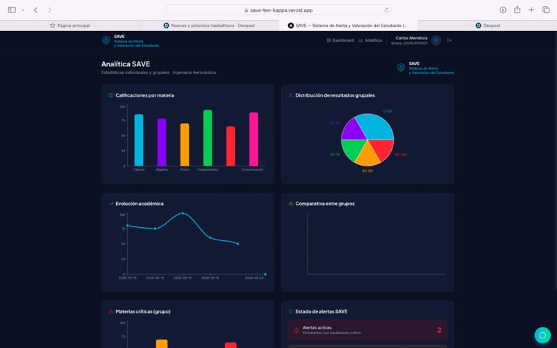 SAVE Sistema de Alerta y Valoración del Estudiante – screenshot 5