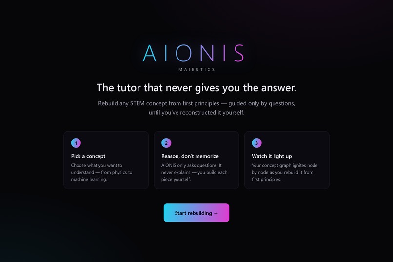 AIONIS Maieutics – screenshot 1