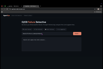 AgentOps — CI/CD Failure Detective