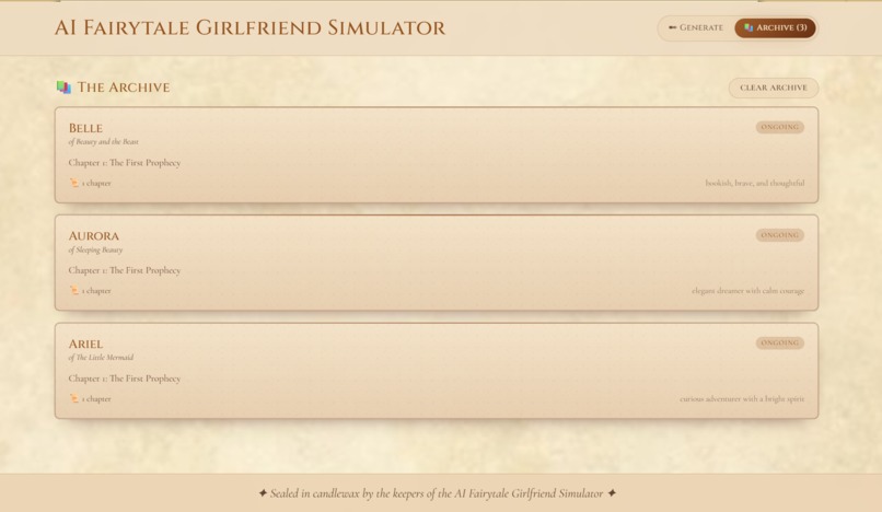 AI Fairytale Girlfriend Simulator – screenshot 3