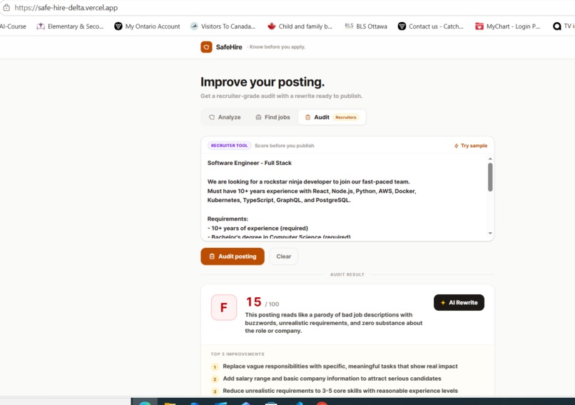SafeHire – screenshot 4