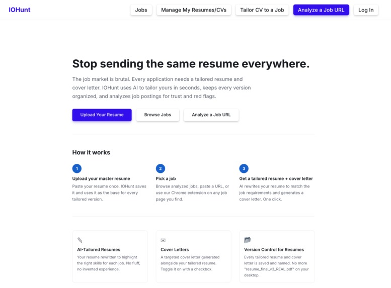 iohunt – screenshot 1