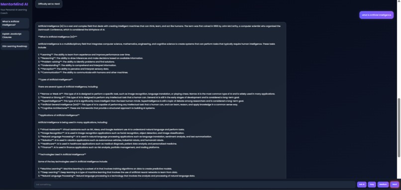 MentorMind AI  – screenshot 4