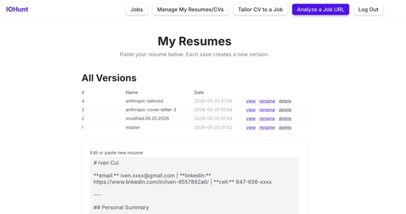 iohunt – screenshot 3