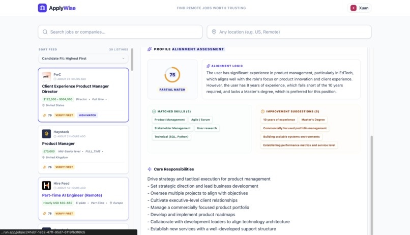 ApplyWise – screenshot 4
