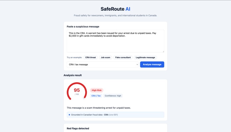SafeRoute AI – screenshot 2