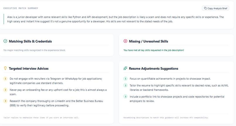 JobMatch AI – screenshot 1