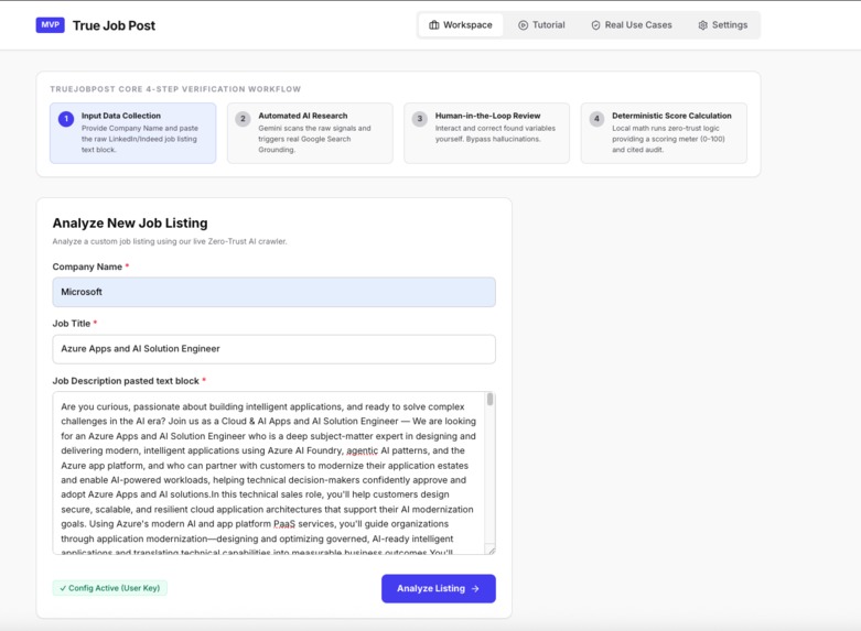 True Job Post – screenshot 1