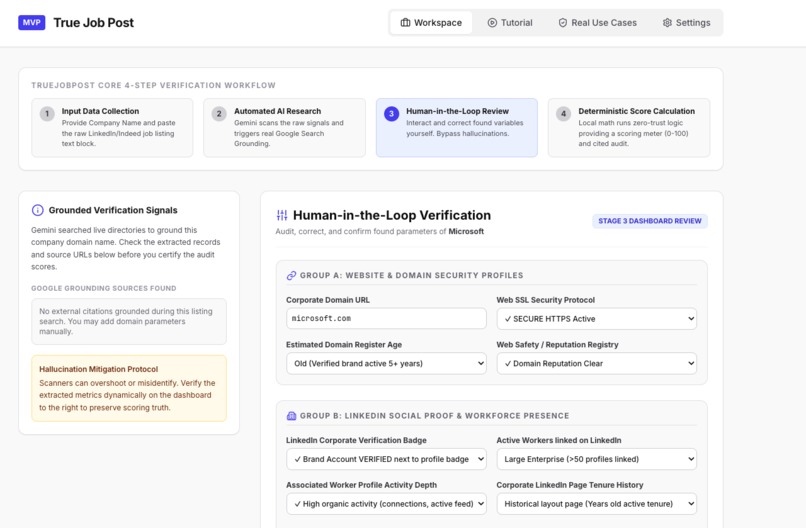 True Job Post – screenshot 2