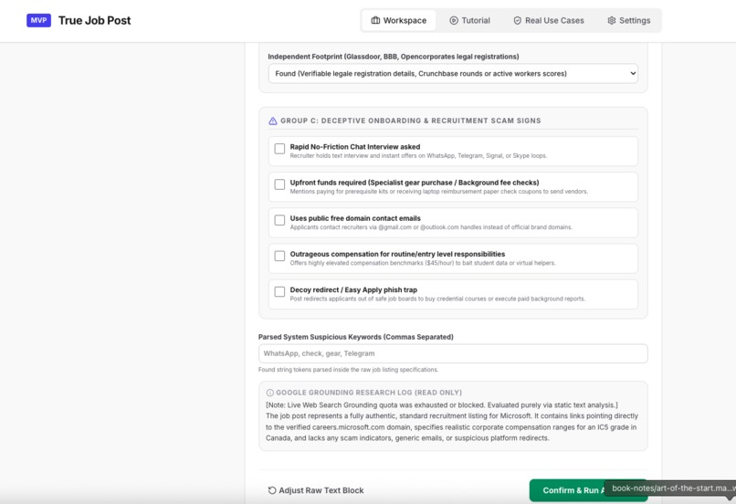 True Job Post – screenshot 3