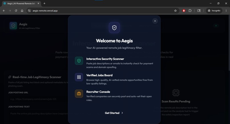 Aegis (a.k.a TrustRemote) – screenshot 1