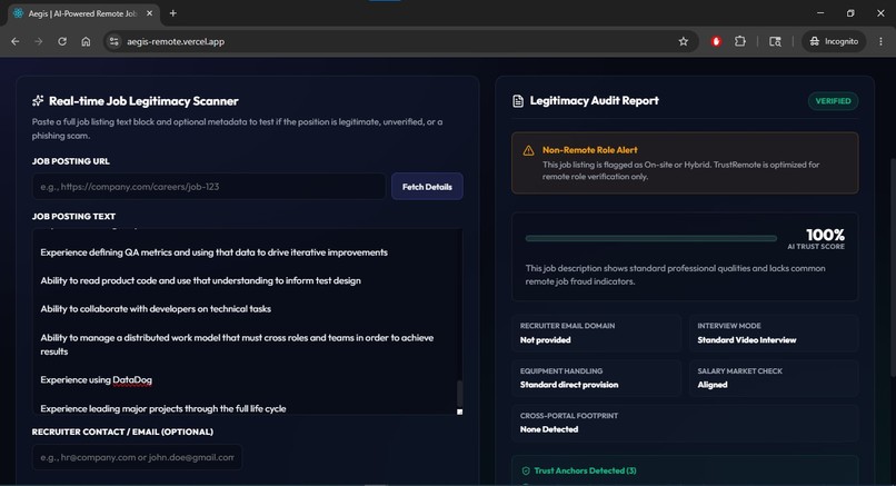 Aegis (a.k.a TrustRemote) – screenshot 6