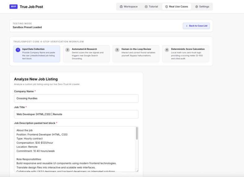 True Job Post – screenshot 5