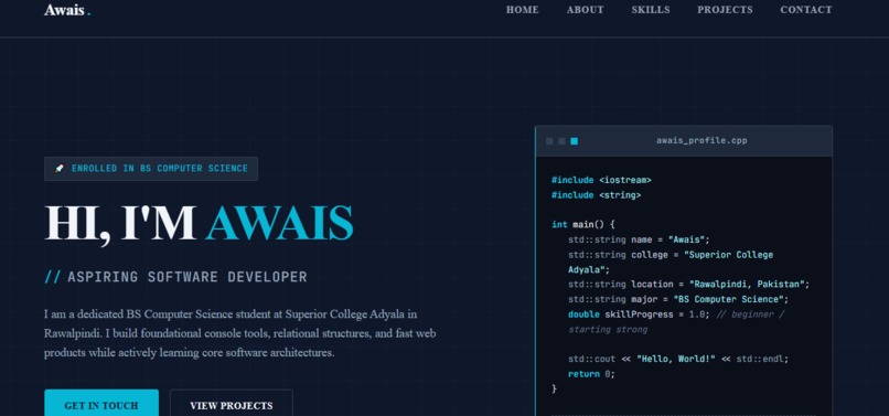 My First Low-code No code project Portfolio – screenshot 3