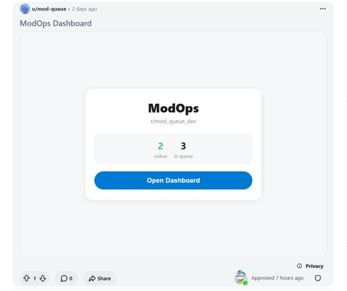 ModOps – screenshot 1