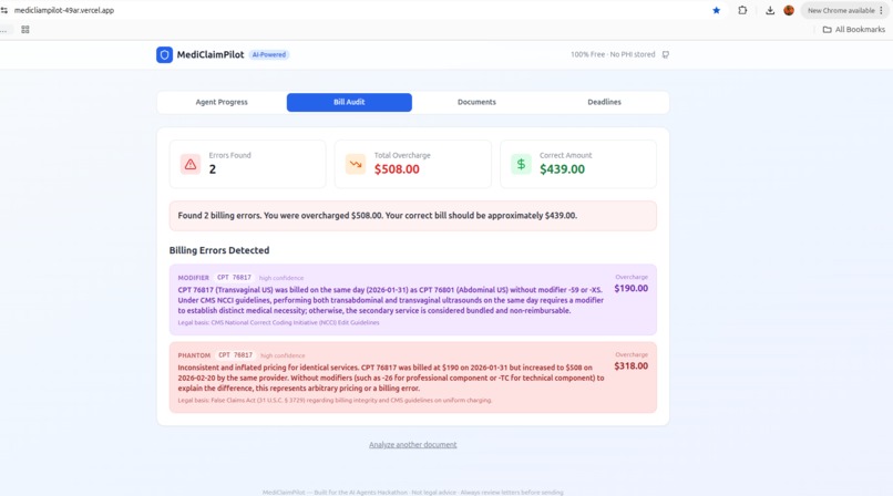 MediClaim Pilot – screenshot 2