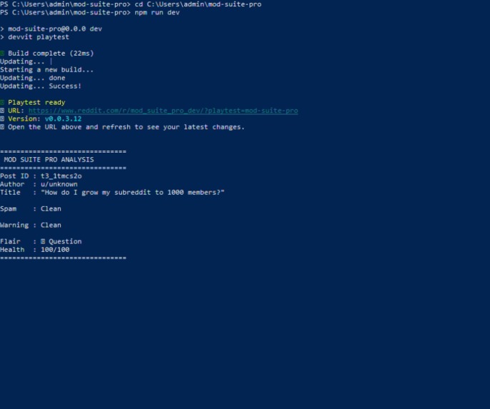 Mod Suite Pro — AI Reddit Moderation Assistant – screenshot 2