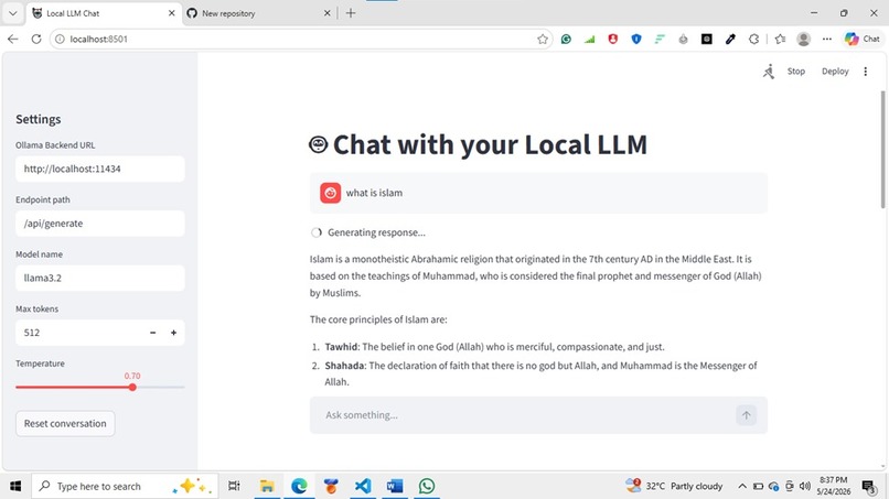 My_llm_app – screenshot 1