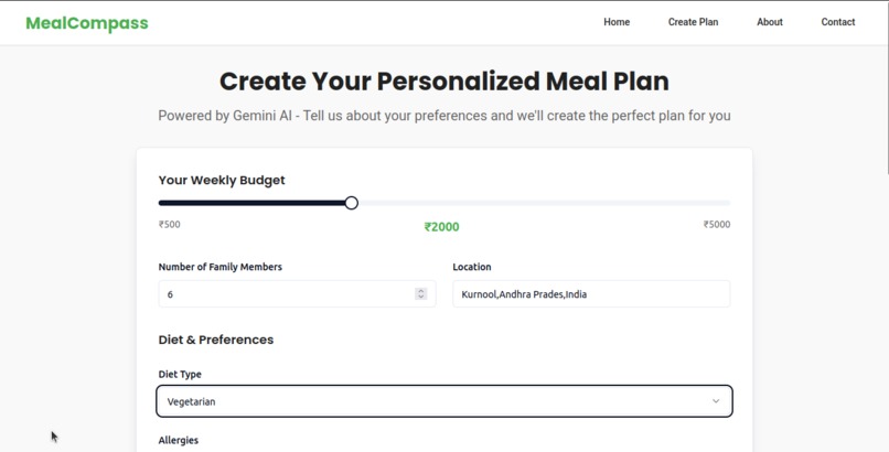 MealCompass AI – screenshot 2