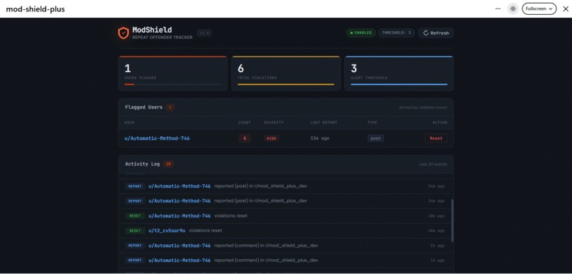 ModShield – screenshot 1