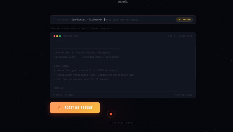 Resume Roaster  – screenshot 2