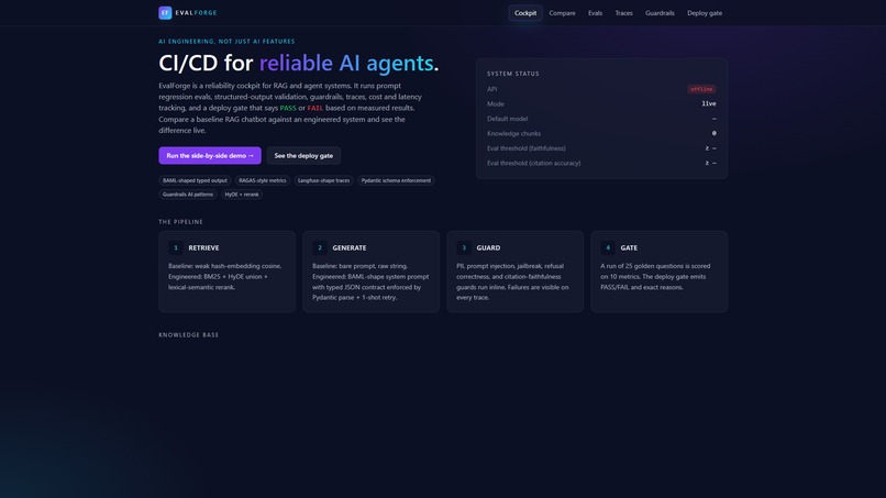 EvalForge – screenshot 1