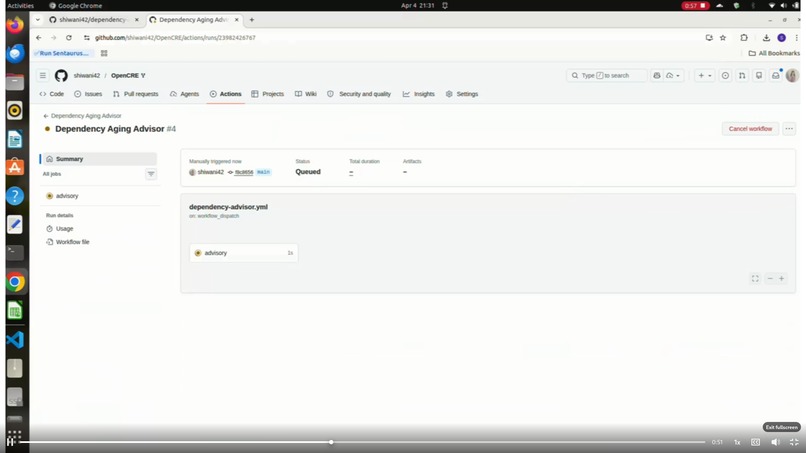 dependency-aging-advisor – screenshot 2