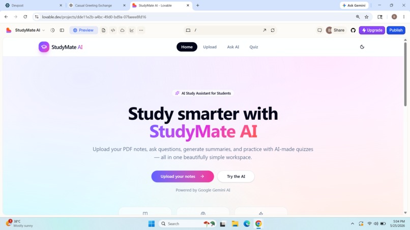 StudyMate AI – screenshot 1