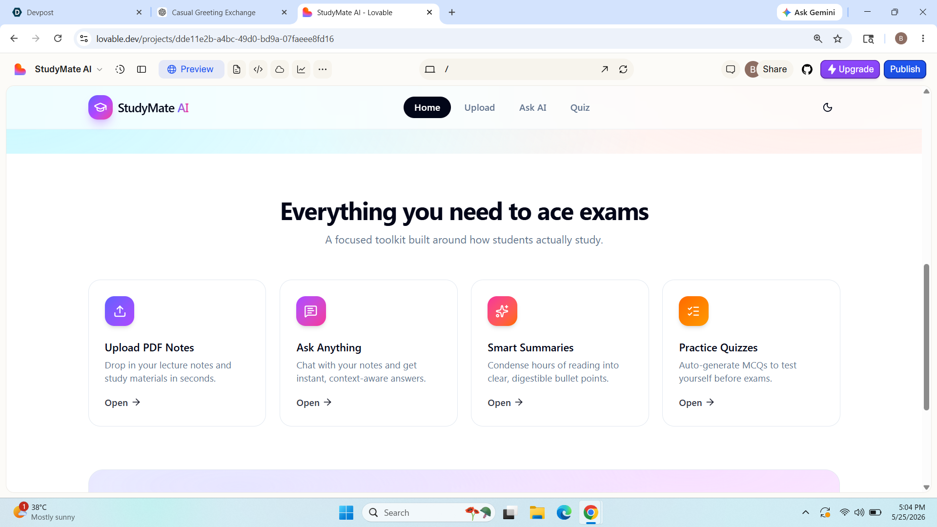 StudyMate AI | Devpost