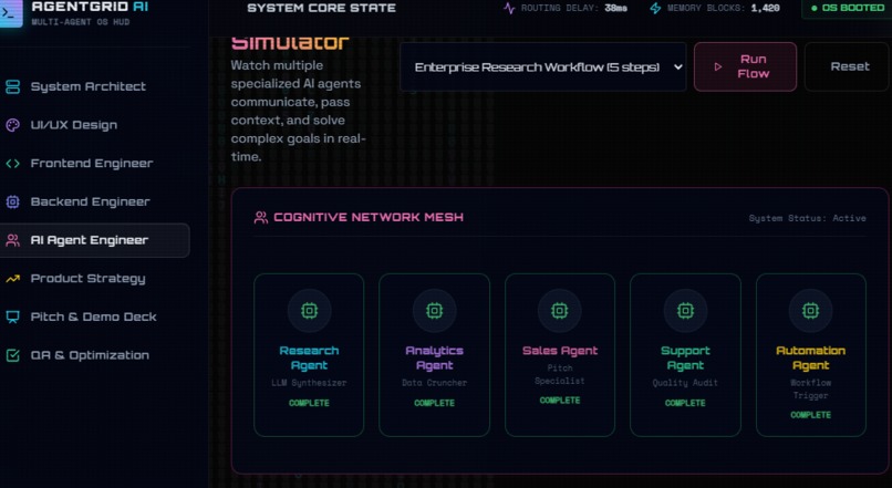 Agent Grid OS – screenshot 1