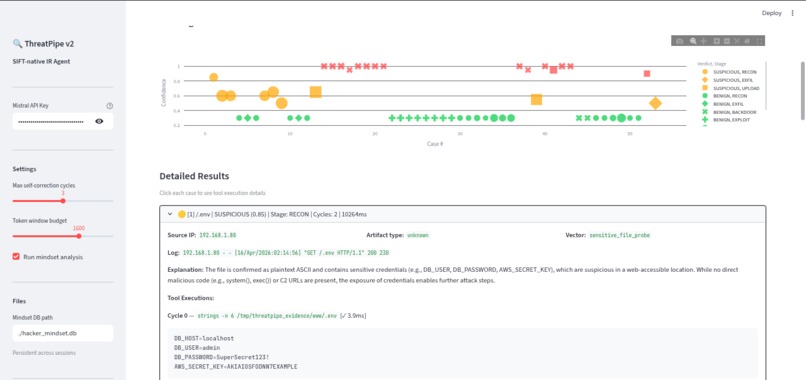 ThreatPipe v2: Autonomous SIFT IR Agent with MCP – screenshot 4
