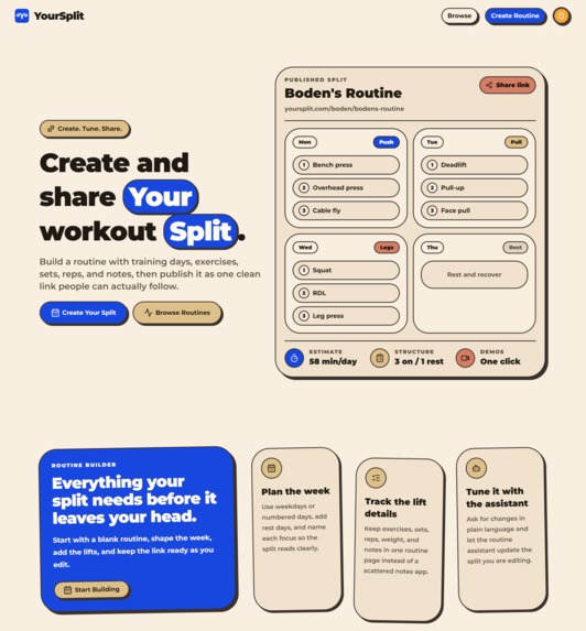 YourSplit – screenshot 1