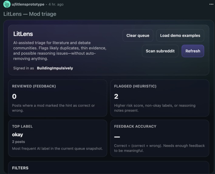 LitLens – screenshot 1