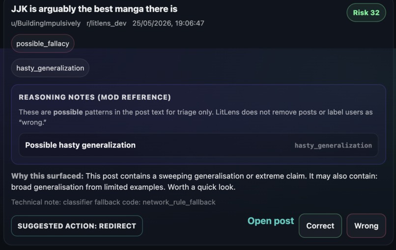 LitLens – screenshot 2