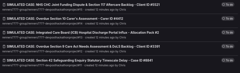 Social Work Triarge Agent – screenshot 1