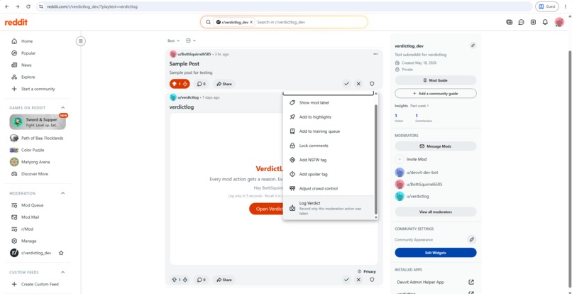 VerdictLog – screenshot 6