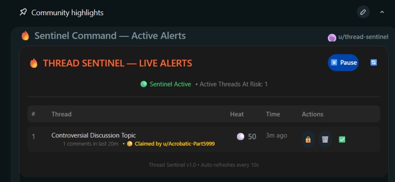 Thread Sentinel – screenshot 1