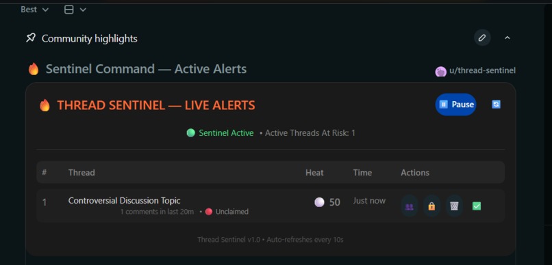 Thread Sentinel – screenshot 2