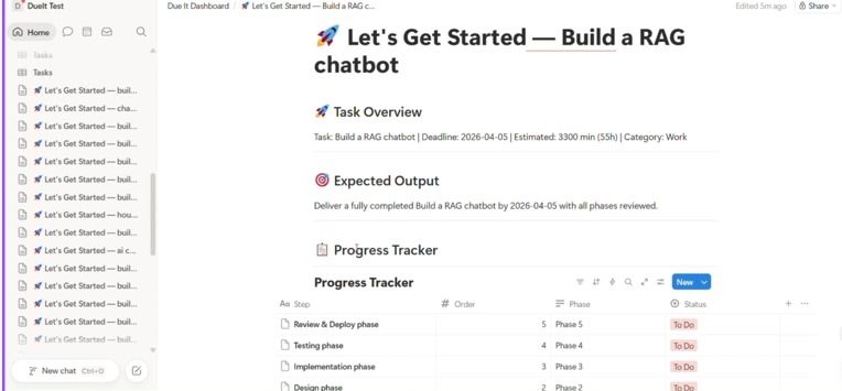 DueIt – screenshot 1