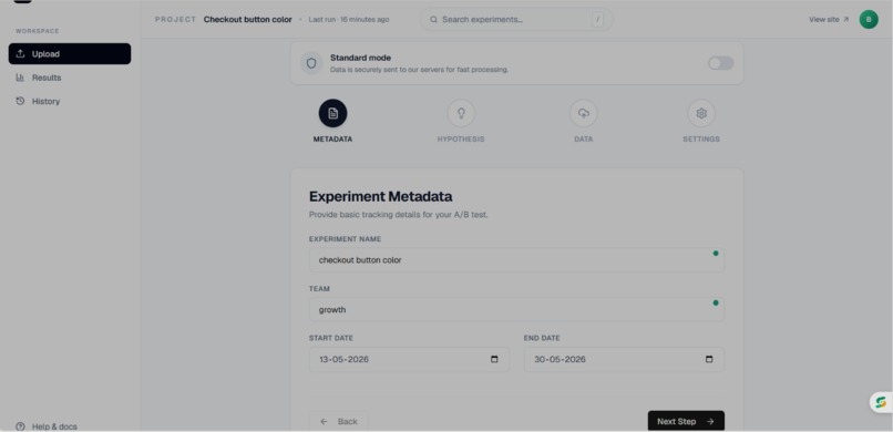 Infer - AI-Powered A/B Testing & Causal Inference Platform – screenshot 1