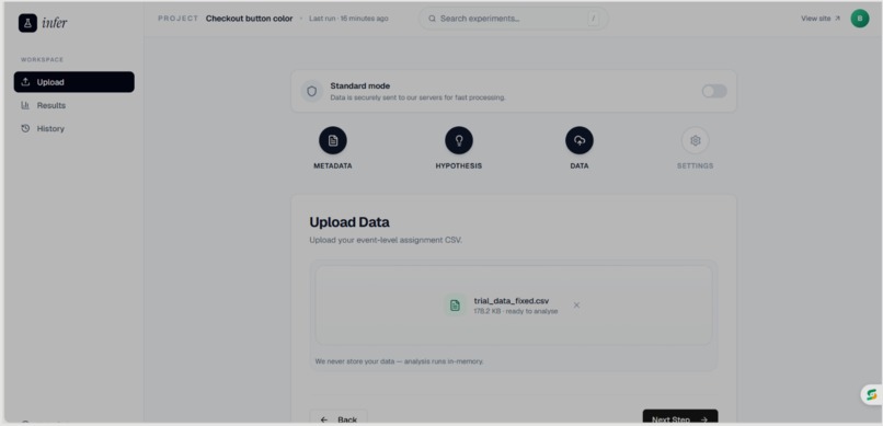 Infer - AI-Powered A/B Testing & Causal Inference Platform – screenshot 2