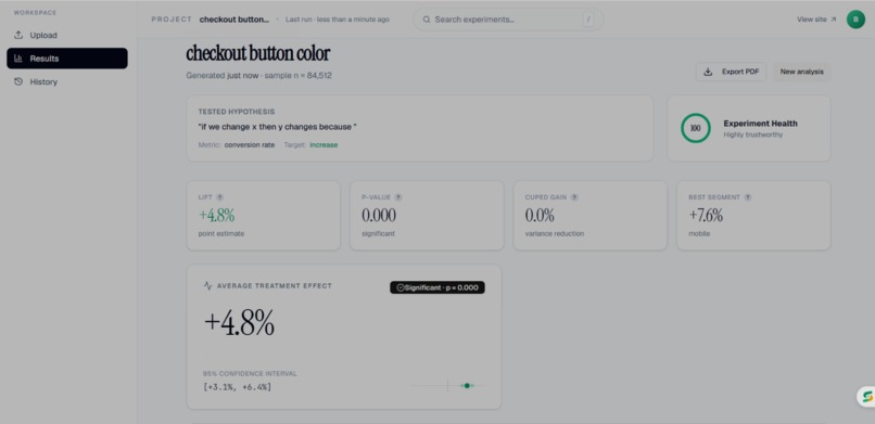 Infer - AI-Powered A/B Testing & Causal Inference Platform – screenshot 3