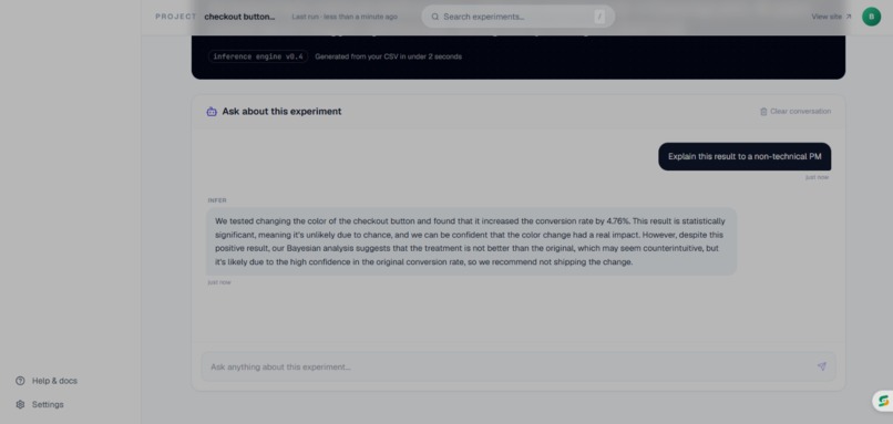 Infer - AI-Powered A/B Testing & Causal Inference Platform – screenshot 7